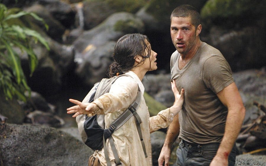 Matthew Fox and Evangeline Lilly in ‘Lost’ 