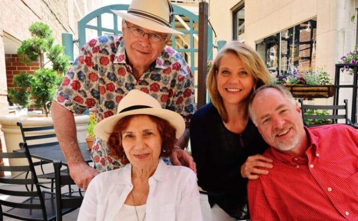 Denis, Karen, Jean, and her husband on vacation