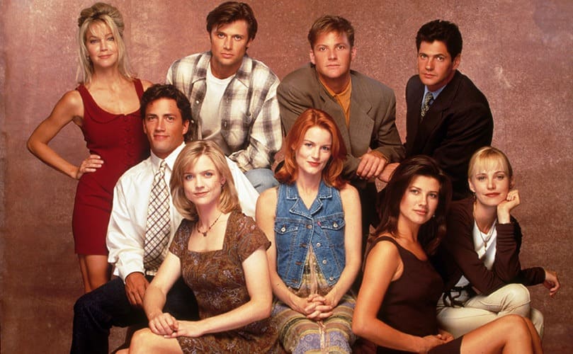 The cast of Melrose Place, 1994