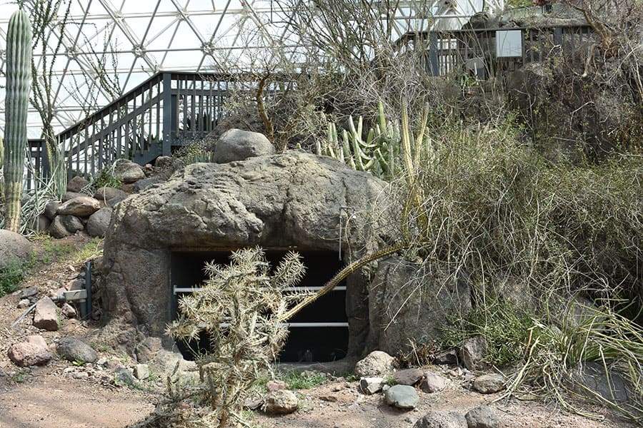 Interior view of the Biosphere 2, Arizona, U.S.A.