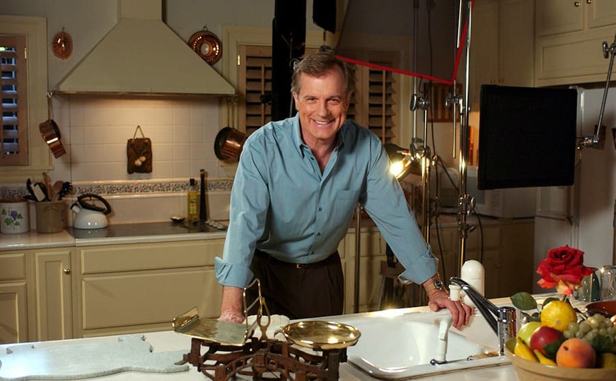 Stephen Collins on the set of “7th Heaven.”
