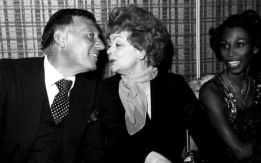 Lucille Ball and Husband Gary Morton with Altovise Davis 1976
