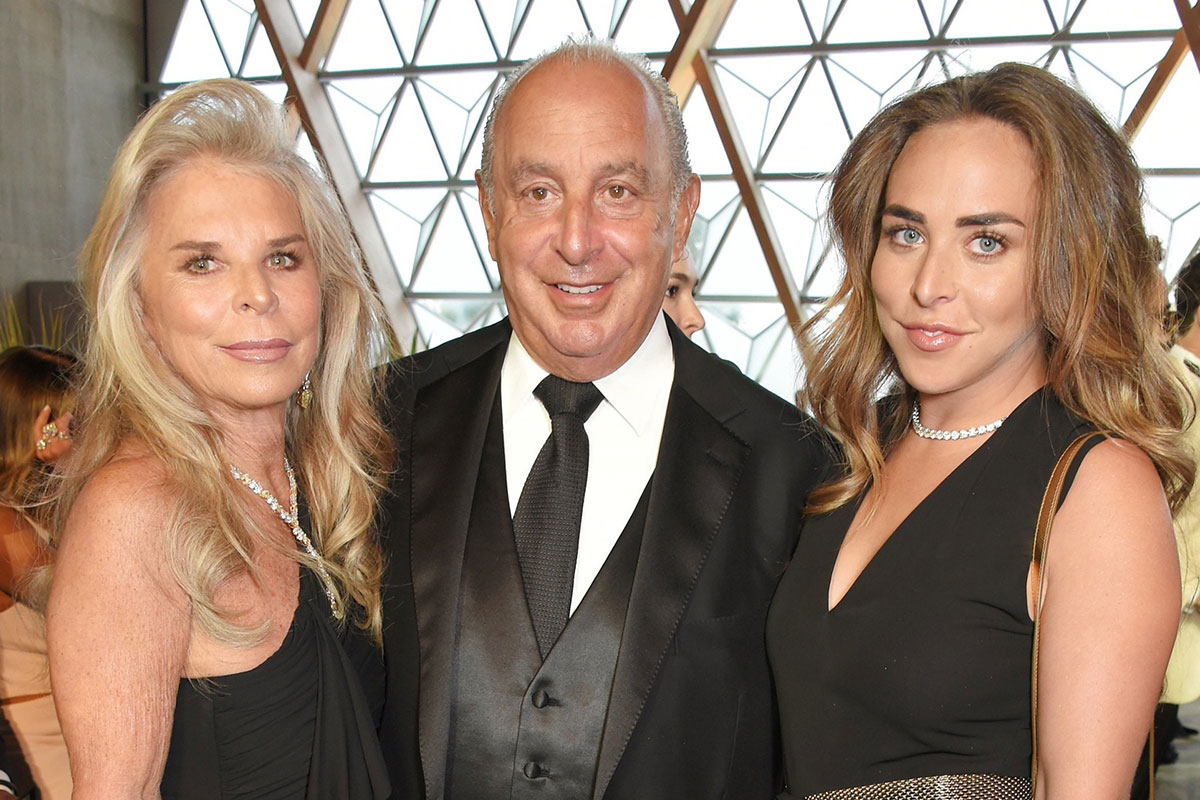 Phillip Green with his daughter