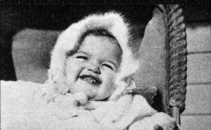 Jayne Mansfield as a baby in 1934