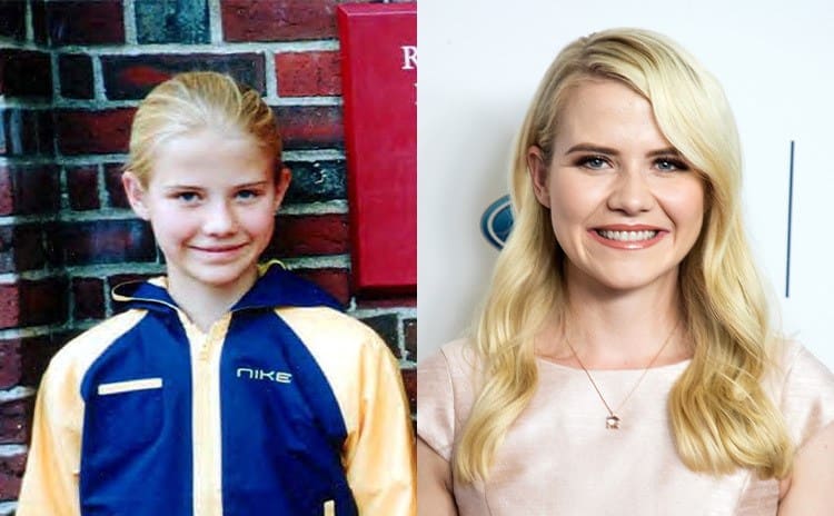 Elizabeth Smart wearing a Nike shirt / Elizabeth Smart on the red carpet in 2018
