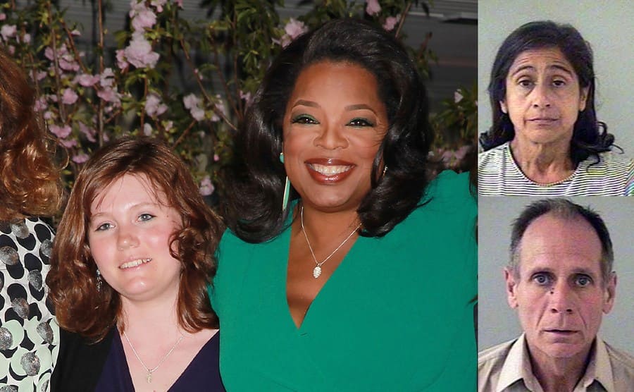 Jaycee Dugard and Oprah / Mug shots of Phillip and Nancy Garrido