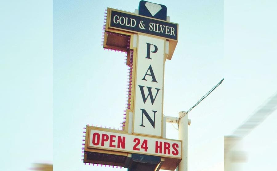 The sign for Gold and Silver Pawn 