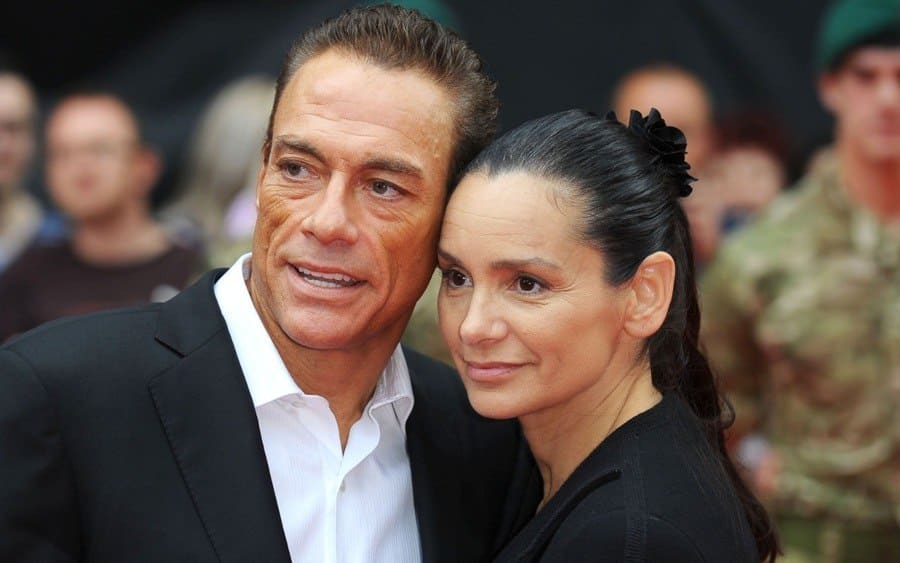 Jean-Claude Van Damme and Gladys Portugues