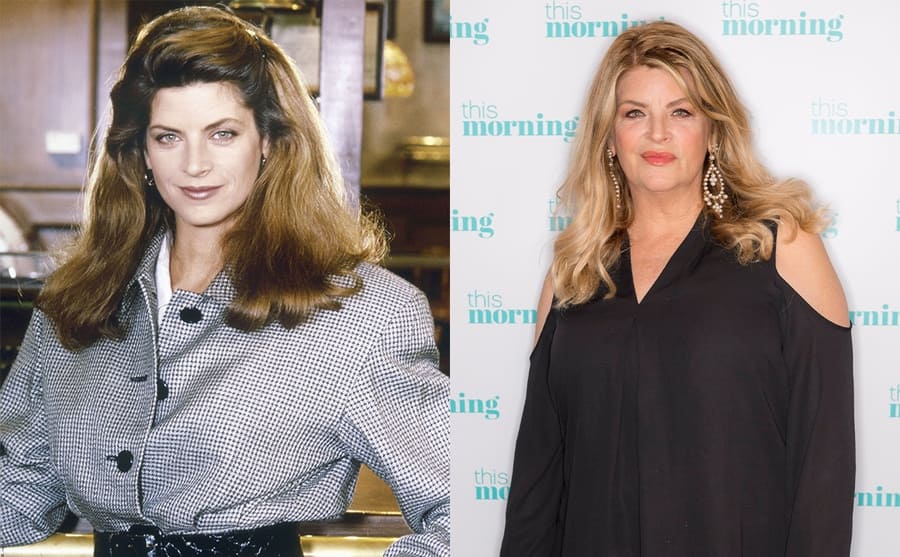 Kirstie Alley on the set of Cheers / Kirstie Alley on the red carpet today 