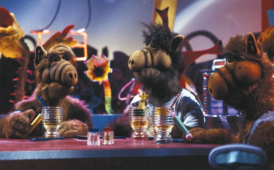 ALF with other ‘Aliens’ in a promotional shot for the show ALF 