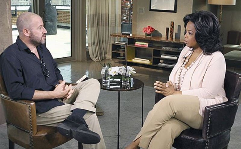 James Frey being interviewed five years later by Oprah 