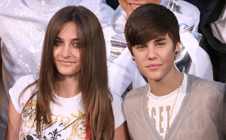 Paris Jackson and Justin Bieber at an event in 2012