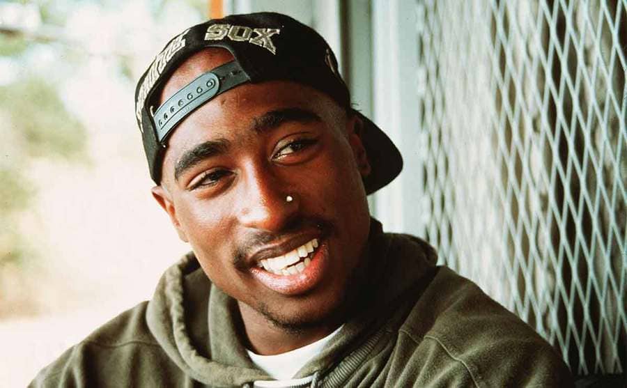 A portrait of Tupac 