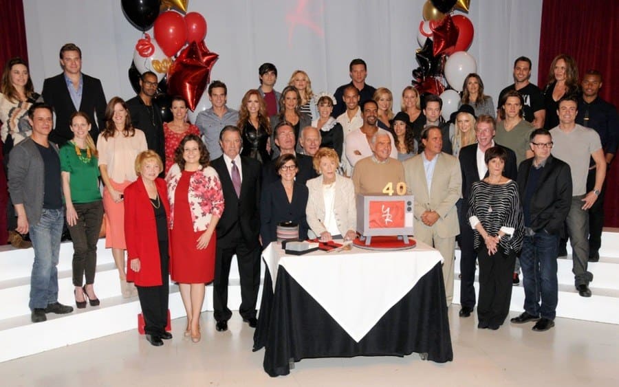 'The Young and the Restless' 40th anniversary party, Los Angeles, America - 26 Mar 2013. Peter Bergman, Melody Thomas Scott, Eric Braeden, and Jeanne Cooper