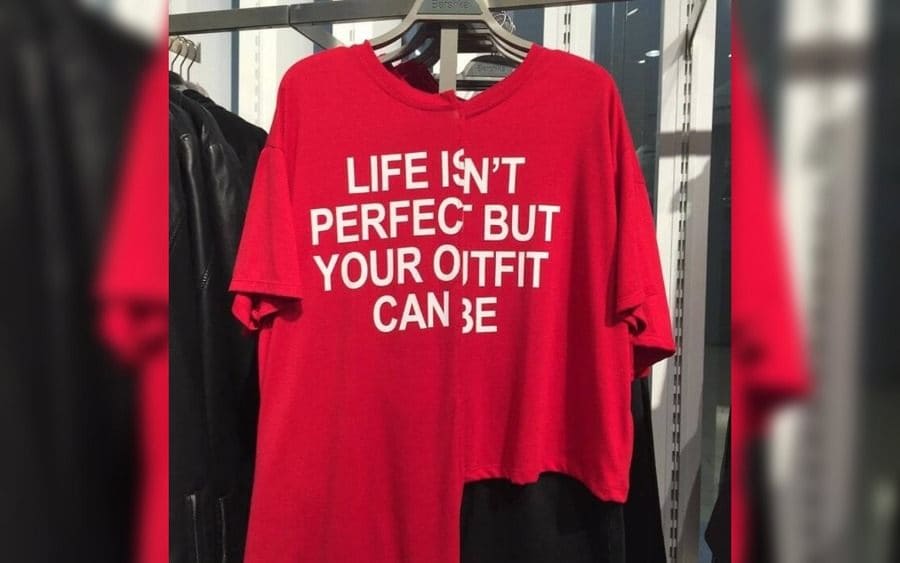 A T-Shirt with the words 