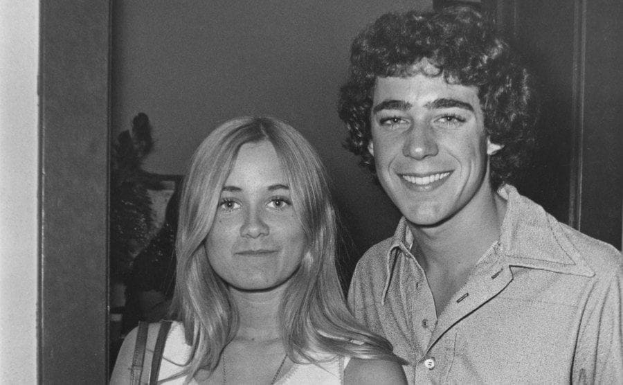 Maureen McCormick and Barry Williams at an event circa 1971