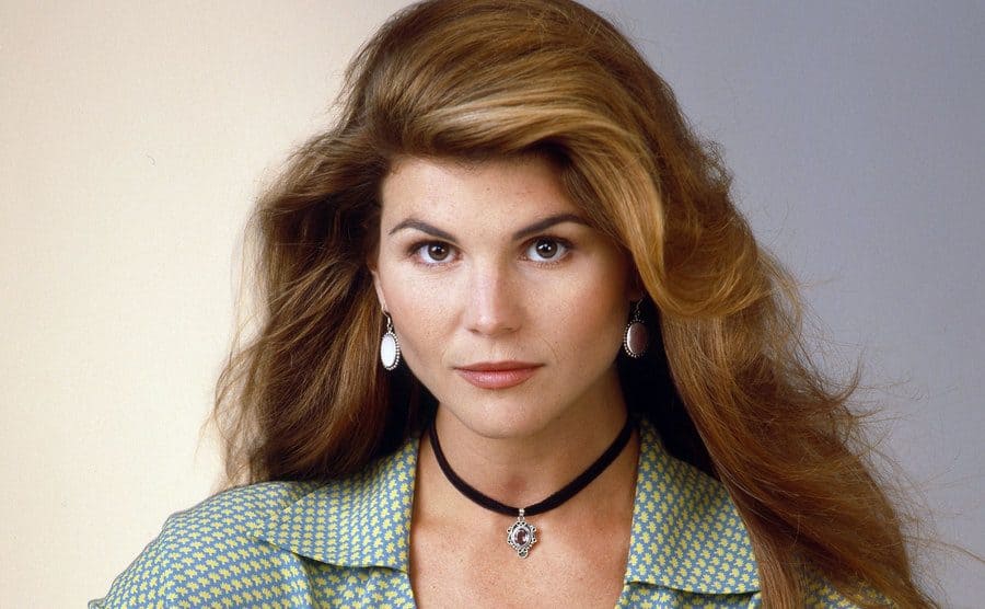 A promotional photograph of Lori Loughlin for Full House 