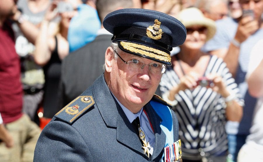 Prince Richard in uniform at an ourdoor event in 2015