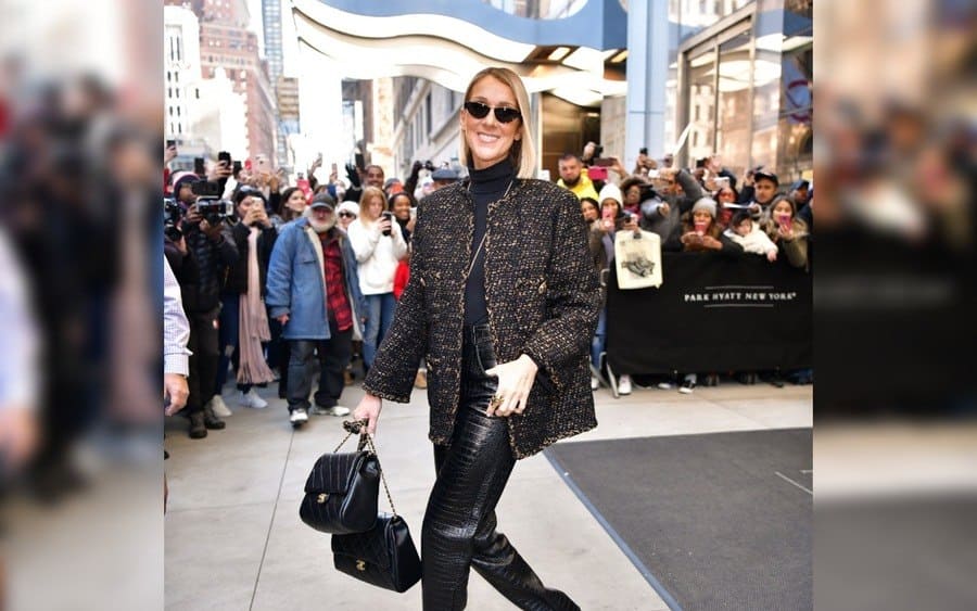 Celine Dion seen on the streets of Manhattan