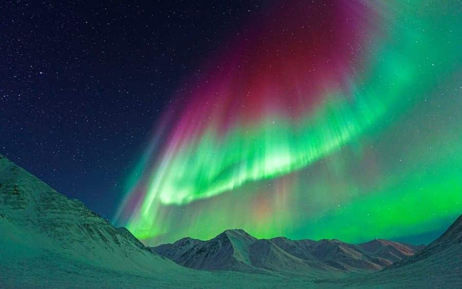 Strong Aurora Borealis - Alaska, USA 