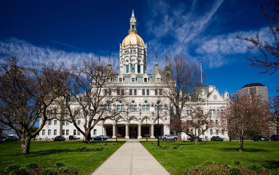 USA, Connecticut, Hartford, Connecticut State Capitol, exterior