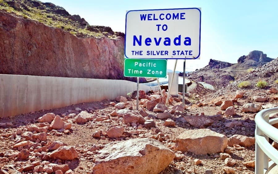 Welcome to Nevada sign (sign by Hoover Dam)
