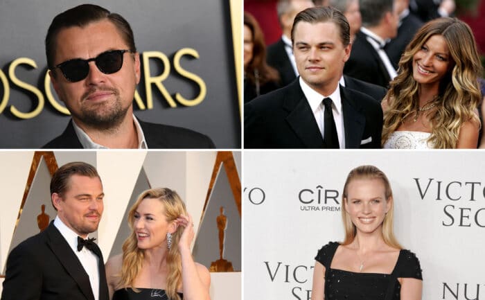 Leonardo DiCaprio attends the 92nd Oscars Nominees Luncheon / Leonardo DiCaprio and Gisele Bundchen on the red carpet of the 77th Academy Awards / Anne Vyalitsyna on the red carpet / Leonardo DiCaprio and Kate Winslet attend the 88th Annual Academy Awards