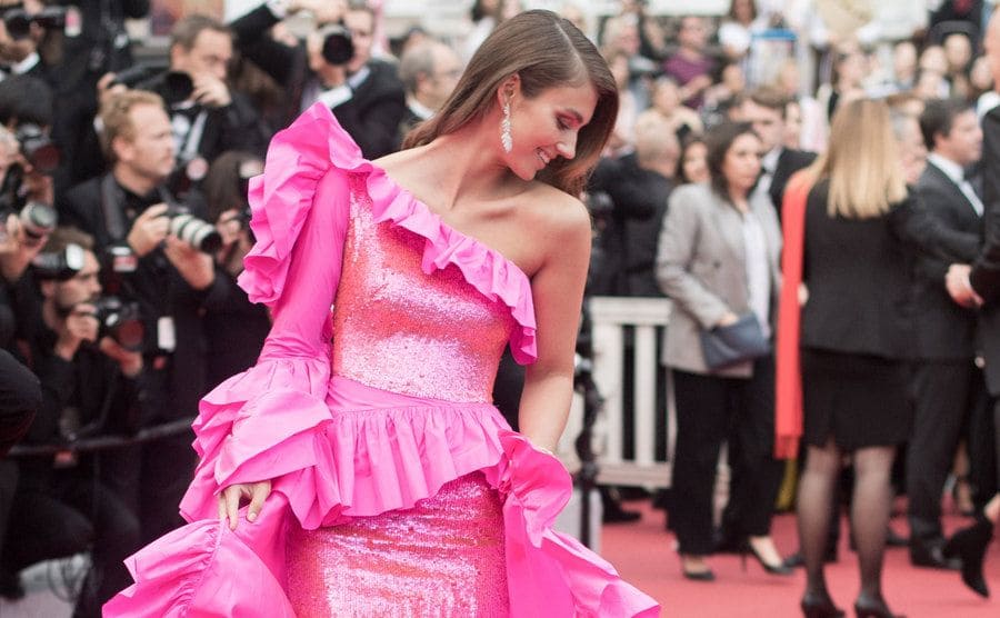 Lorena Rae on the red carpet during the 72nd annual Cannes Film Festival.