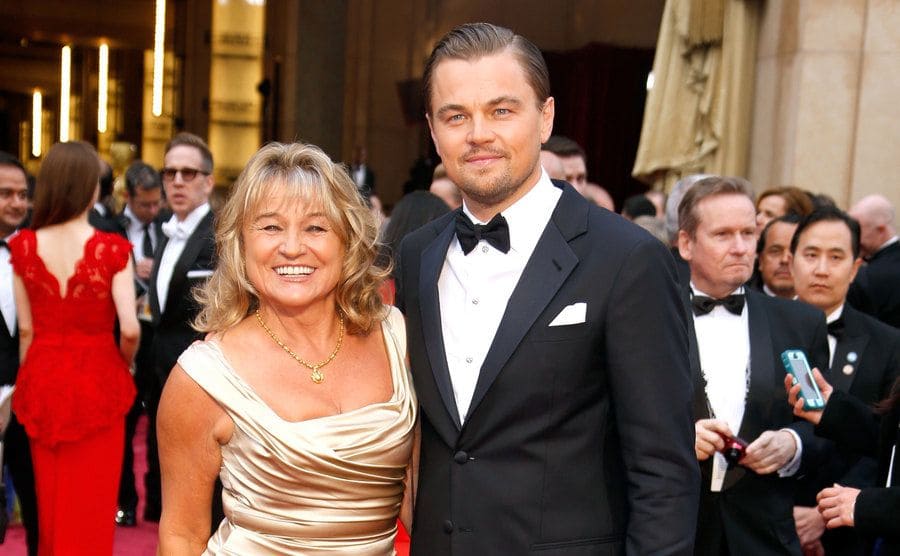 Irmelin DiCaprio and Leonardo DiCaprio attend the 86th Oscars.