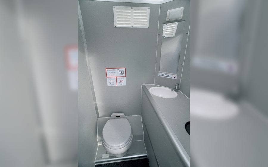 Aeroplane restroom