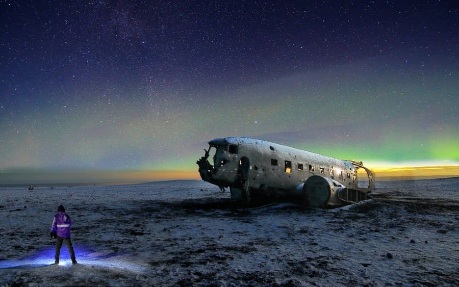 Aurora Borealis or Northern lights, Iceland