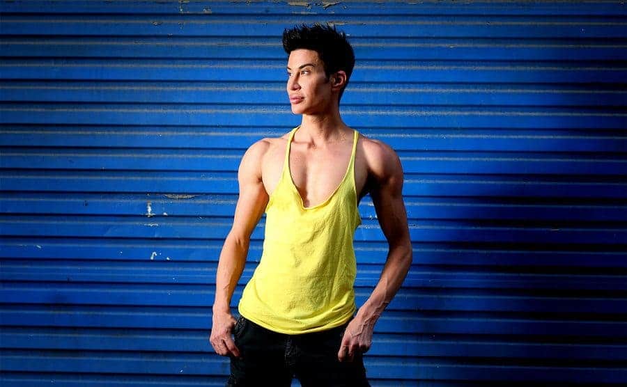 Justin Jedlica poses for portraits in Surry Hills.