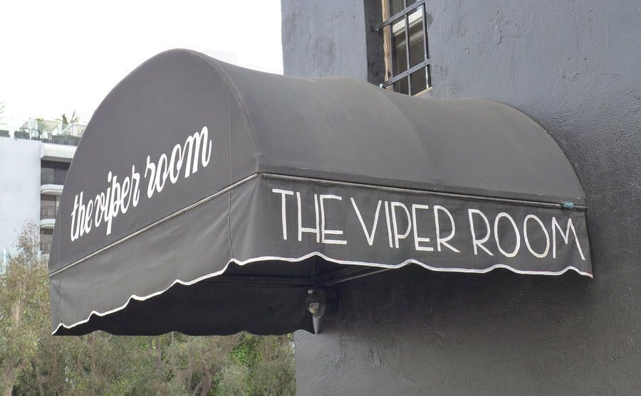 The Viper Room awning in Los Angeles, California, on March 29, 2014.