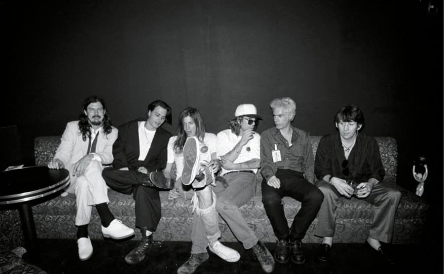 Johnny Depp and River Phoenix among fellow friends at Viper Room.