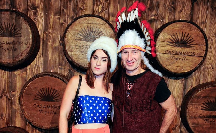 Emily McEnroe and John McEnroe attend the Casamigos Tequila Halloween Party.