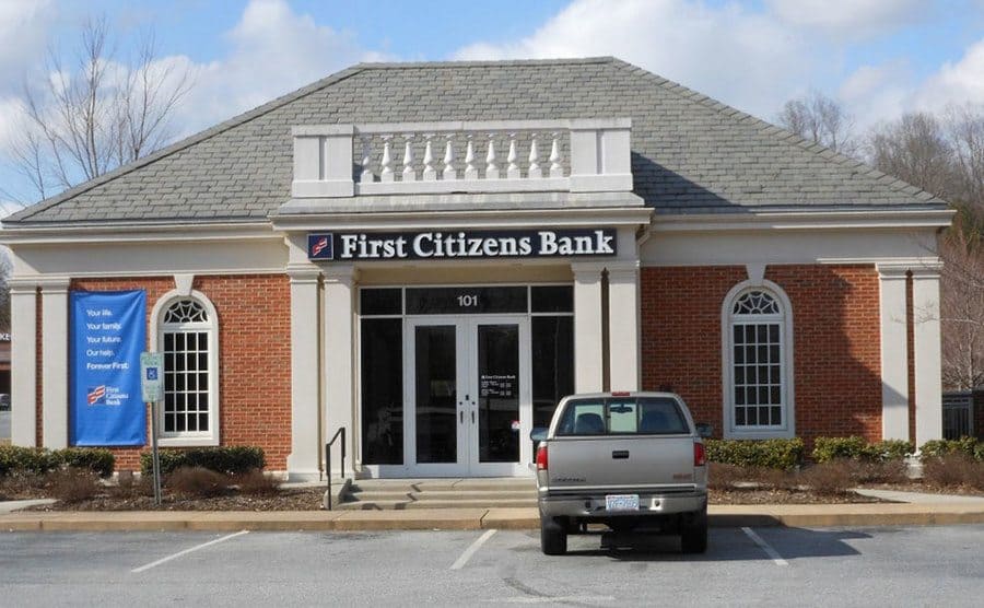 Outside view of a First Citizens Bank branch. 