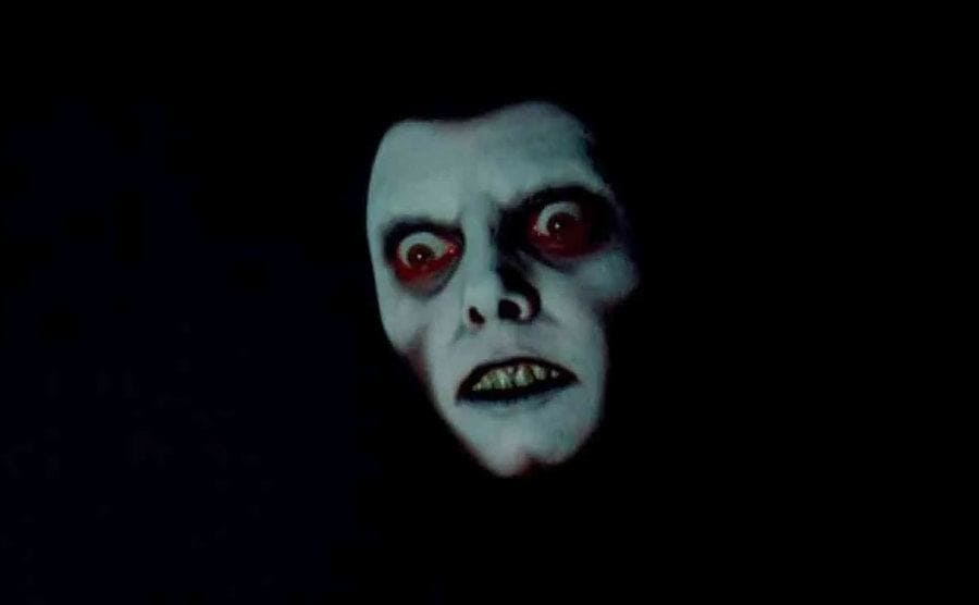 A still of the white-faced demon.