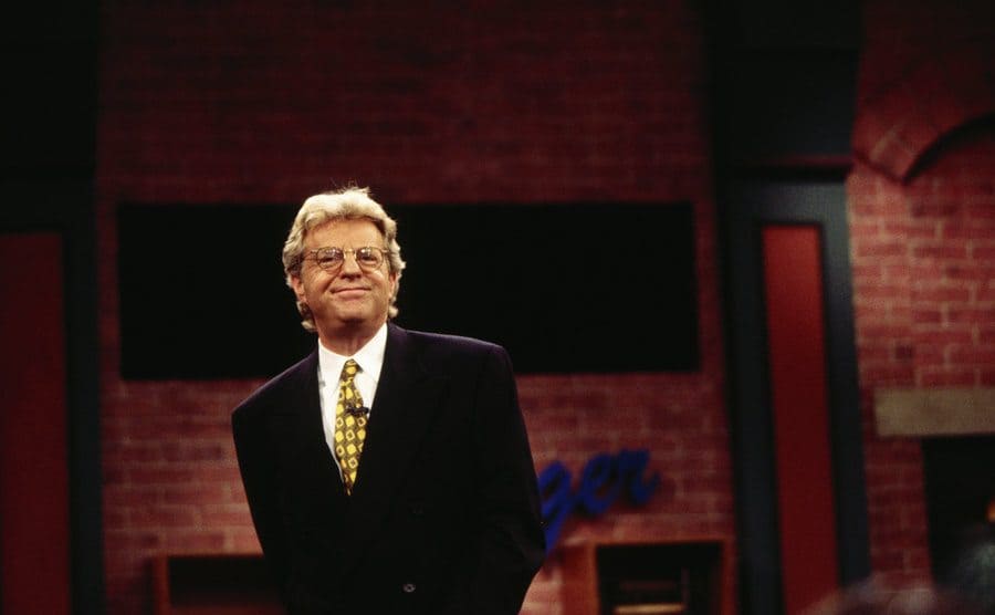 Jerry Springer on the set of his show 