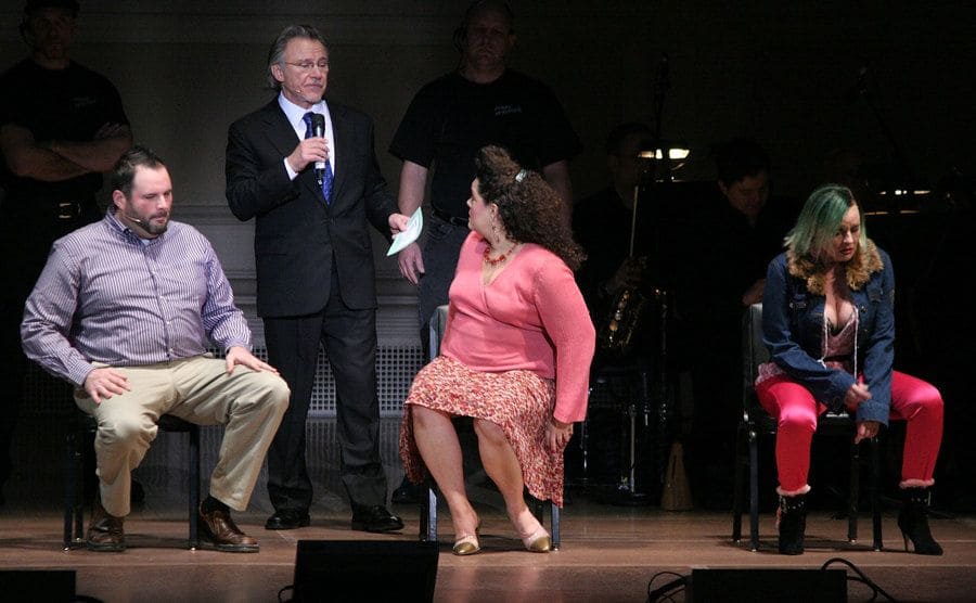 Jerry Springer: The Opera being performing on stage 