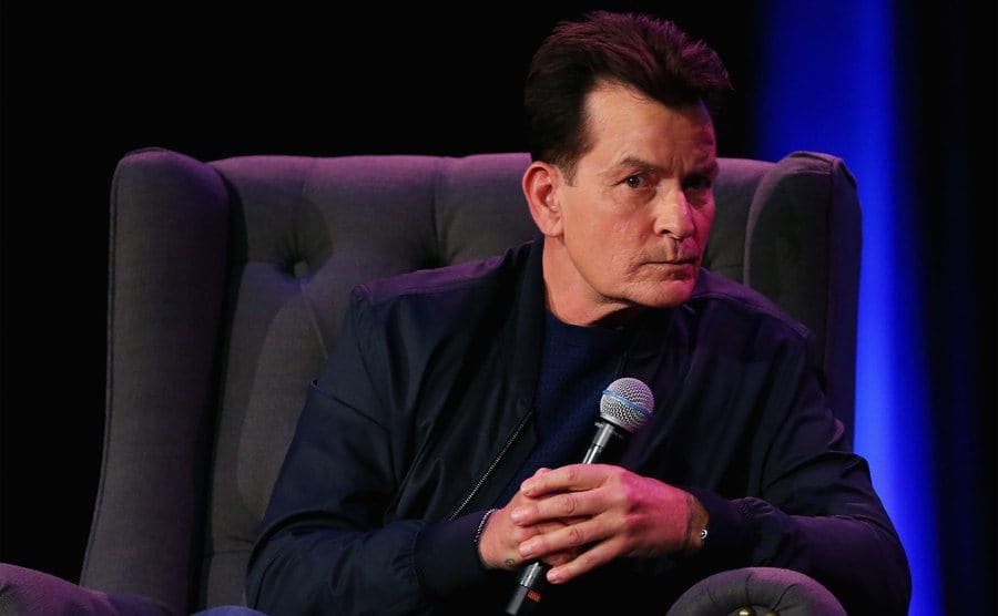 Charlie Sheen during 'An Evening with Charlie Sheen'.