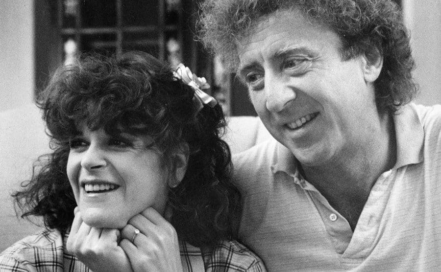 Gene Wilder and Gilda Radner during an interview with The Boston Globe.