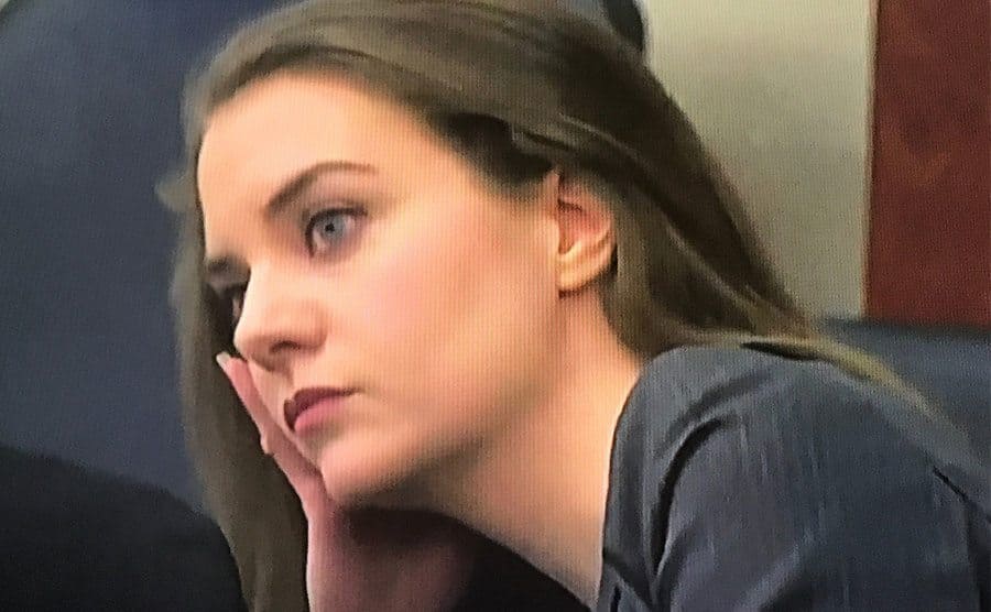Shayna Hubers is waiting for her verdict in court.