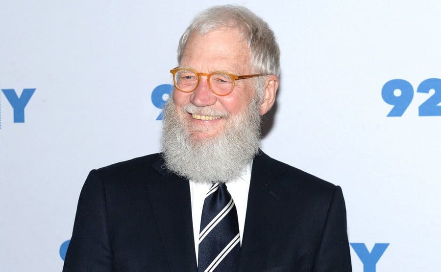 David Letterman arrives at the 92nd Street Y.