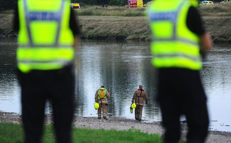 Police and Tayside Fire and Rescue Services search the River Tay.