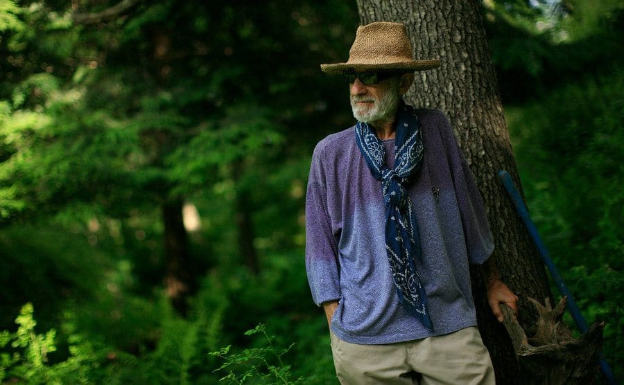 Frank Serpico portrait at the forest.