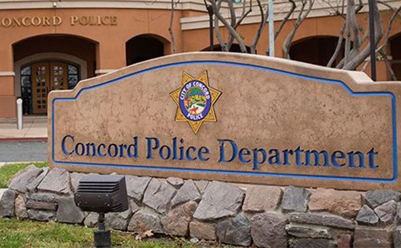 Entrance to the Concord Police Department.