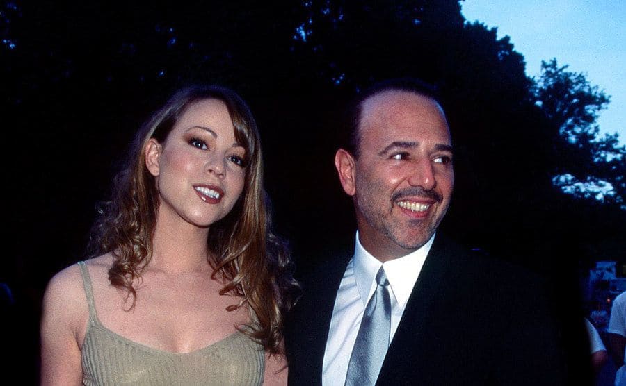 Married couple musician Mariah Carey and music executive Tommy Mottola are attending an event in Central Park, New York.
