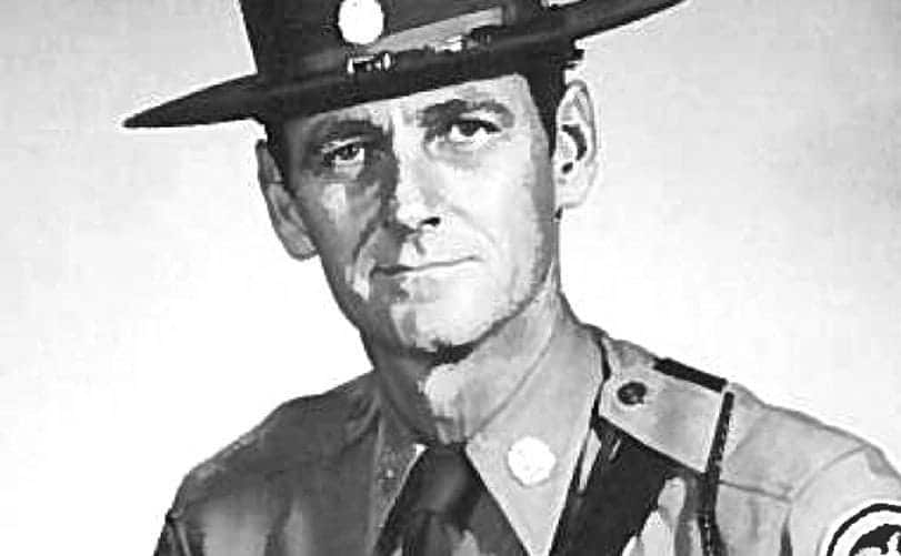 Portrait of Richard Stratton dressed in his police uniform.