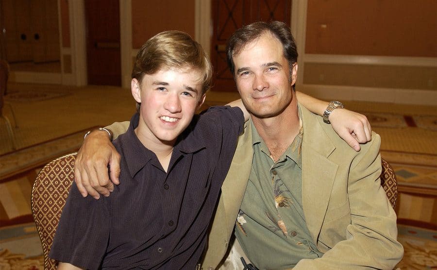 Haley Joel Osment with his father, Eugene. 