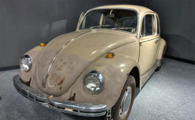 Ted Bundy’s car on display at the museum. 